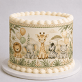 Baby Safari Edible Cake Wrap - The Cake Print Studio