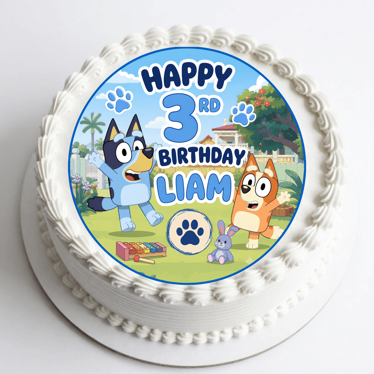 Bluey Cake Topper – Edible Cake Topper - The Cake Print Studio