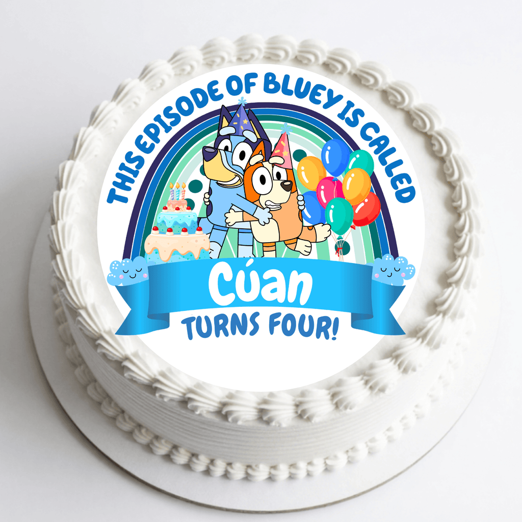Bluey Cake Topper – Edible Cake Topper - The Cake Print Studio