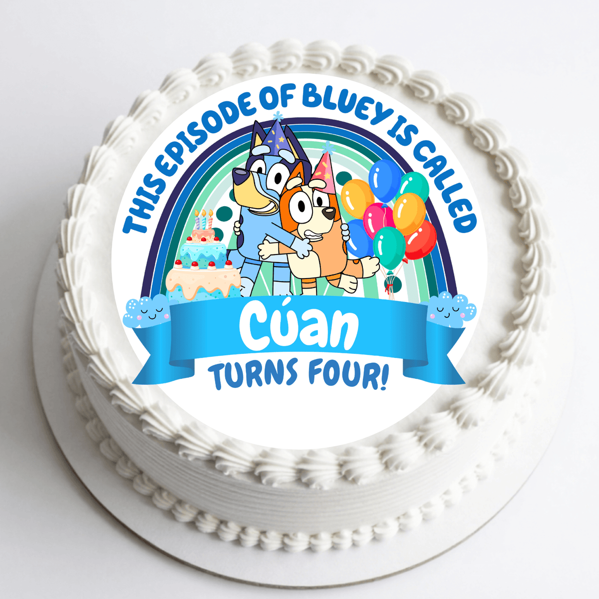 Bluey Cake Topper – Edible Cake Topper - The Cake Print Studio