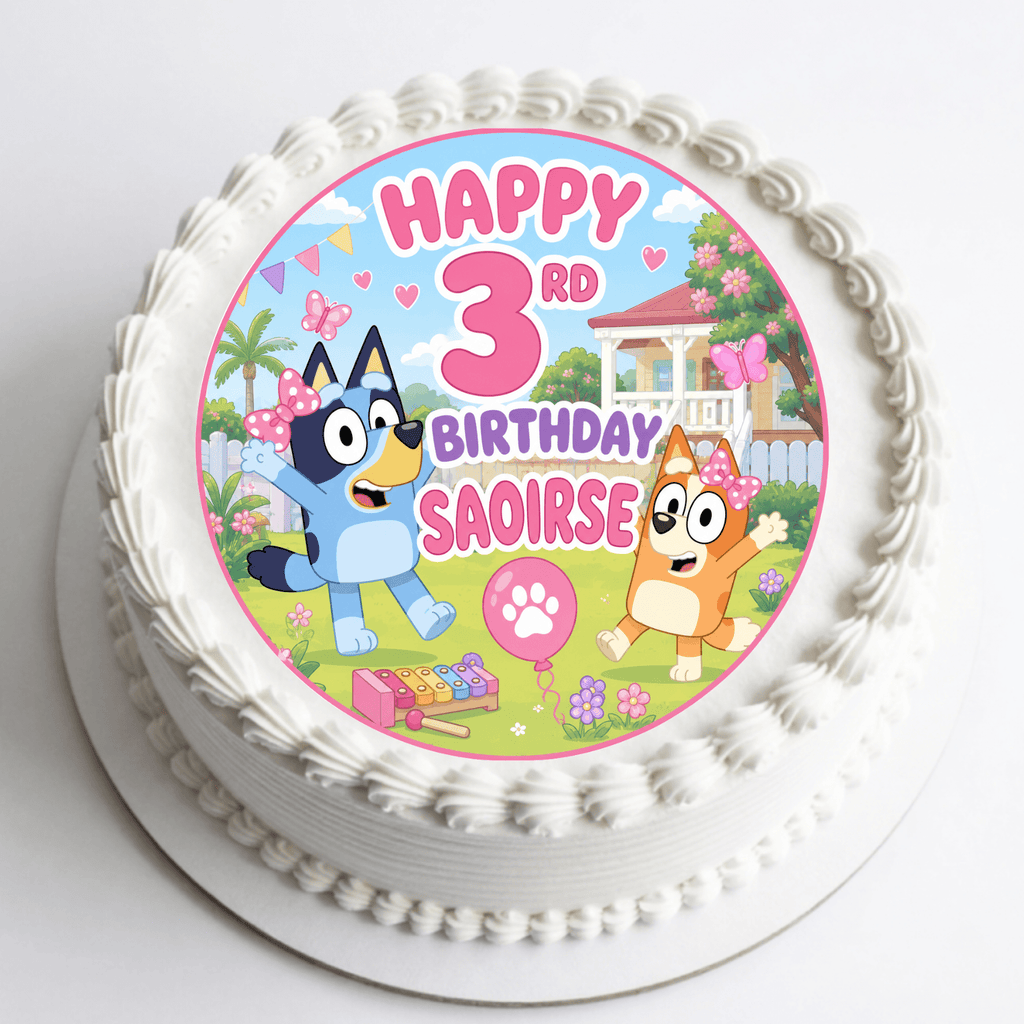 Bluey Cake Topper – Edible Cake Topper - The Cake Print Studio