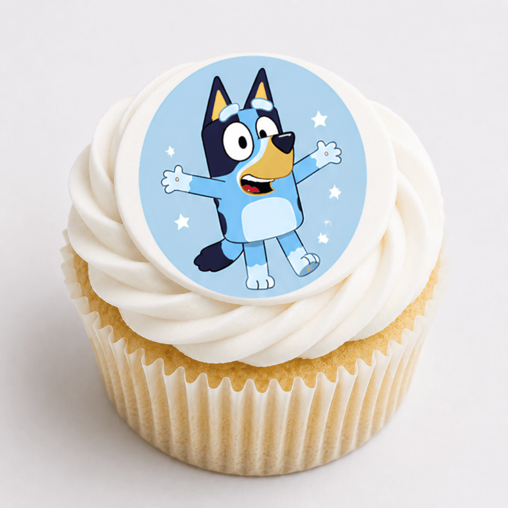 Bluey Cupcake Toppers - Edible Cupcake Toppers - The Cake Print Studio