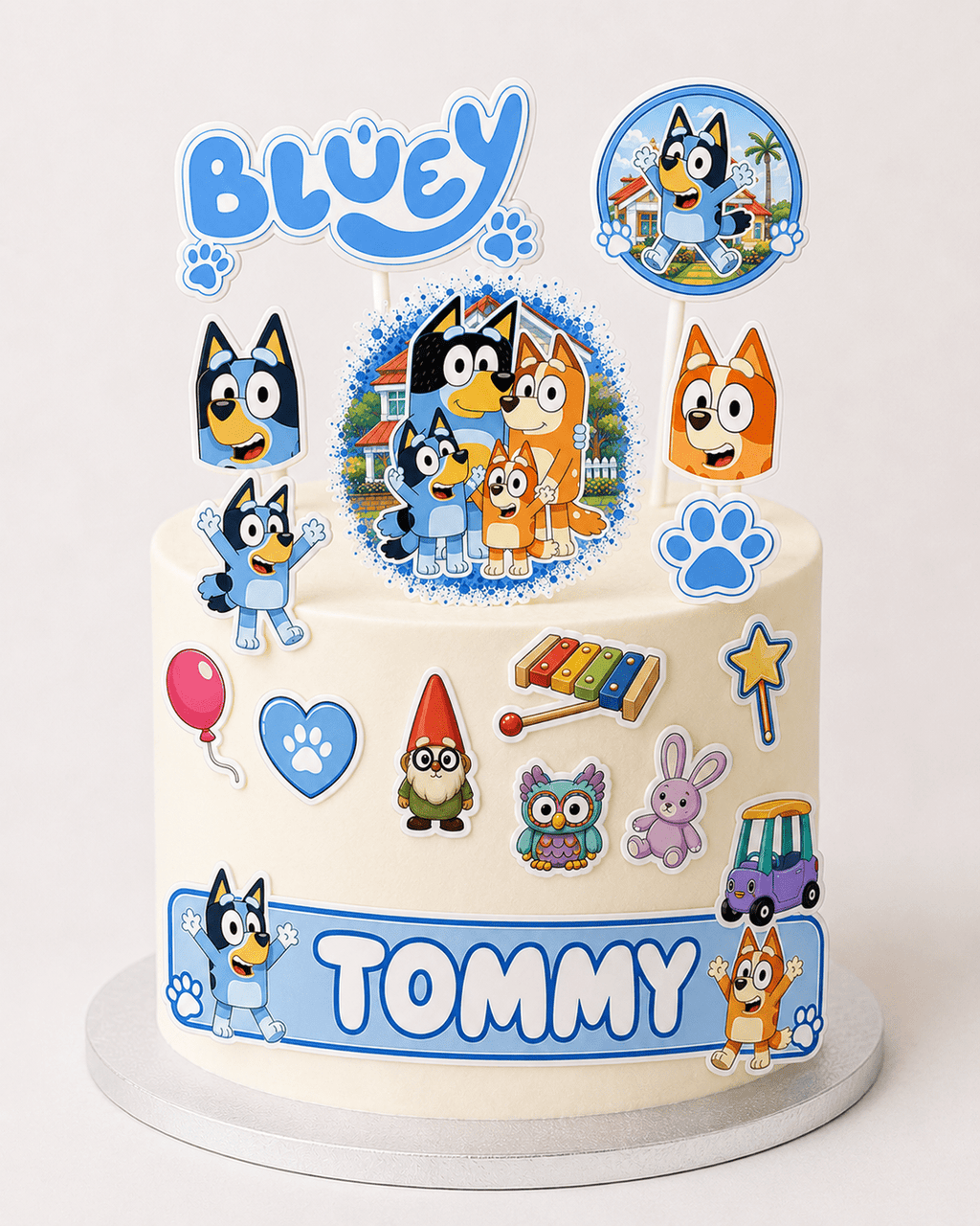 Bluey Edible Cut-Out Toppers - The Cake Print Studio