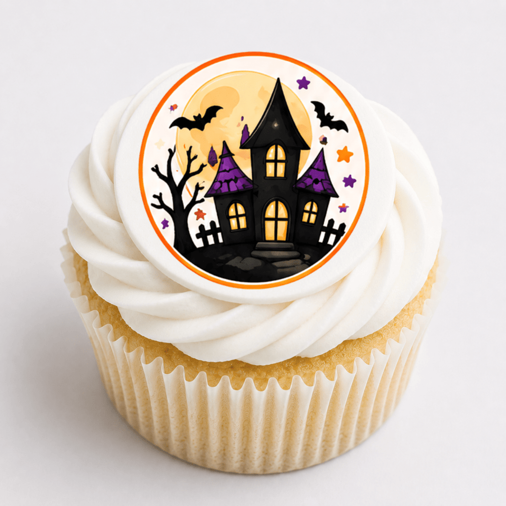 Cute Halloween Cupcake Toppers - Edible Cupcake Toppers - The Cake Print Studio