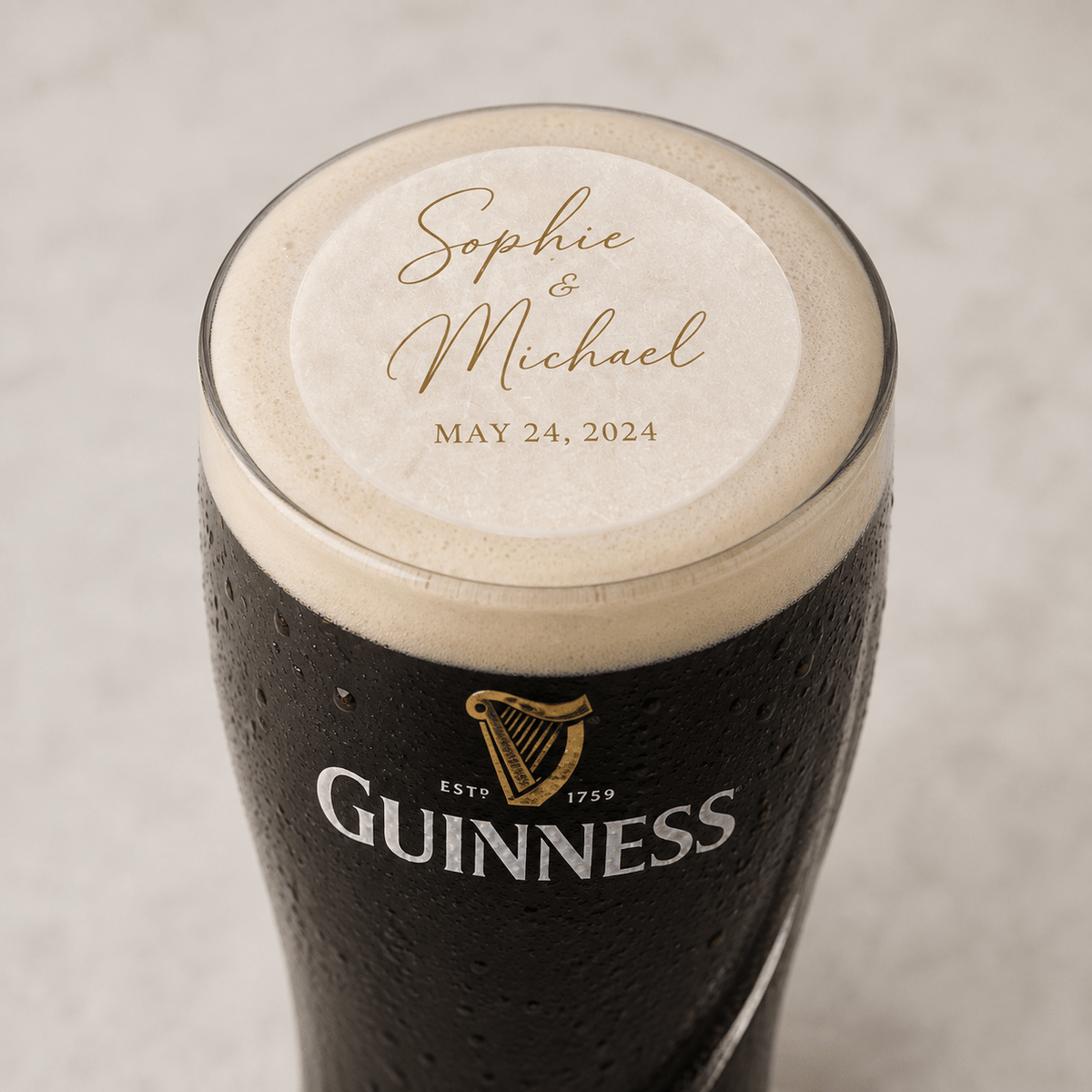 Drink Toppers - Personalised Edible Drink Toppers - The Cake Print Studio