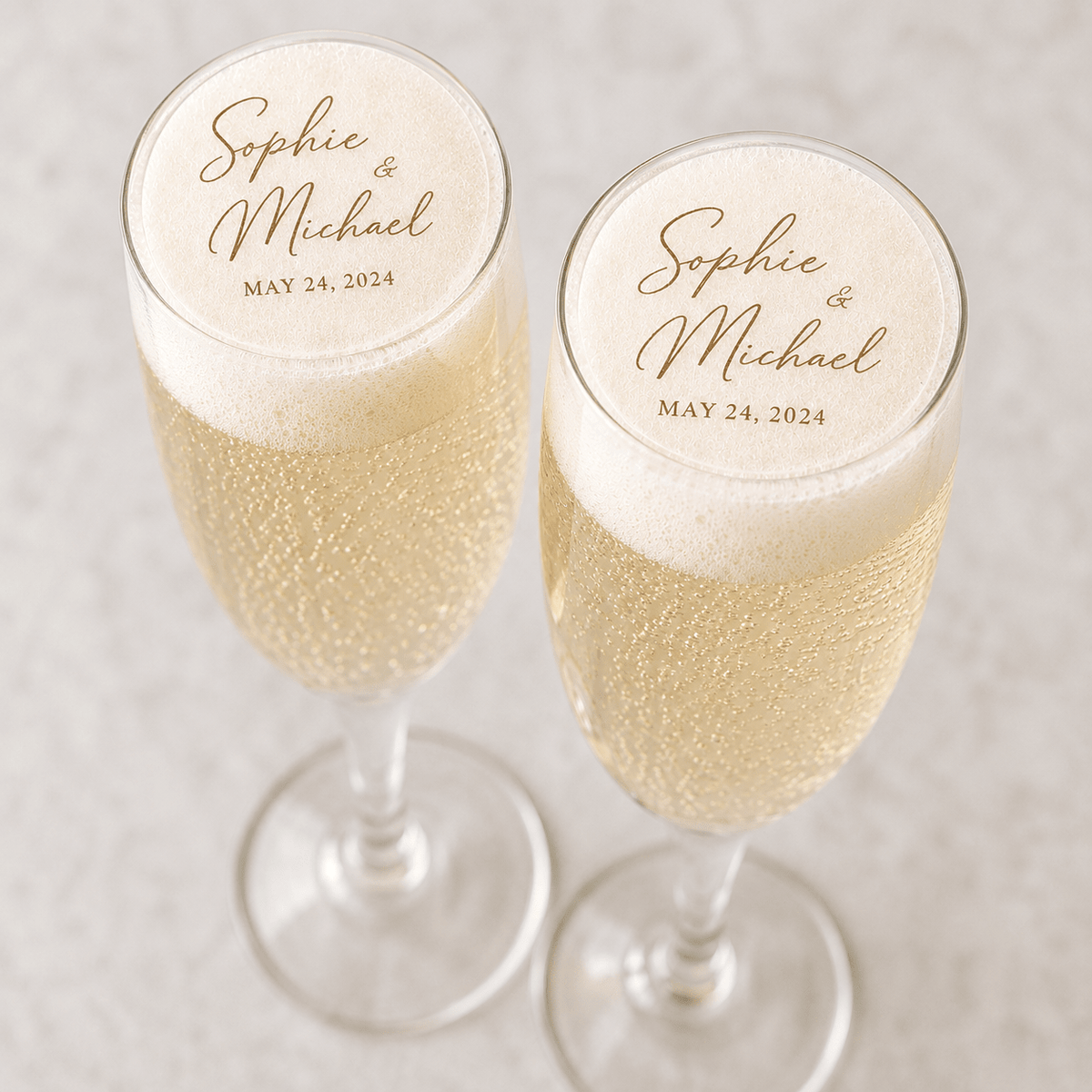 Drink Toppers - Personalised Edible Drink Toppers - The Cake Print Studio