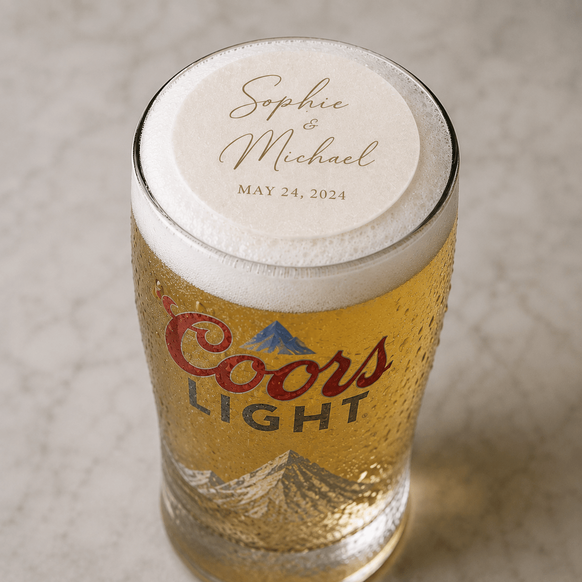 Drink Toppers - Personalised Edible Drink Toppers - The Cake Print Studio