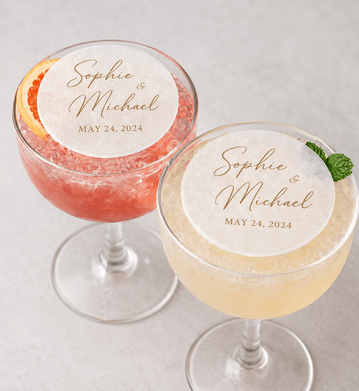 Drink Toppers - Personalised Edible Drink Toppers - The Cake Print Studio