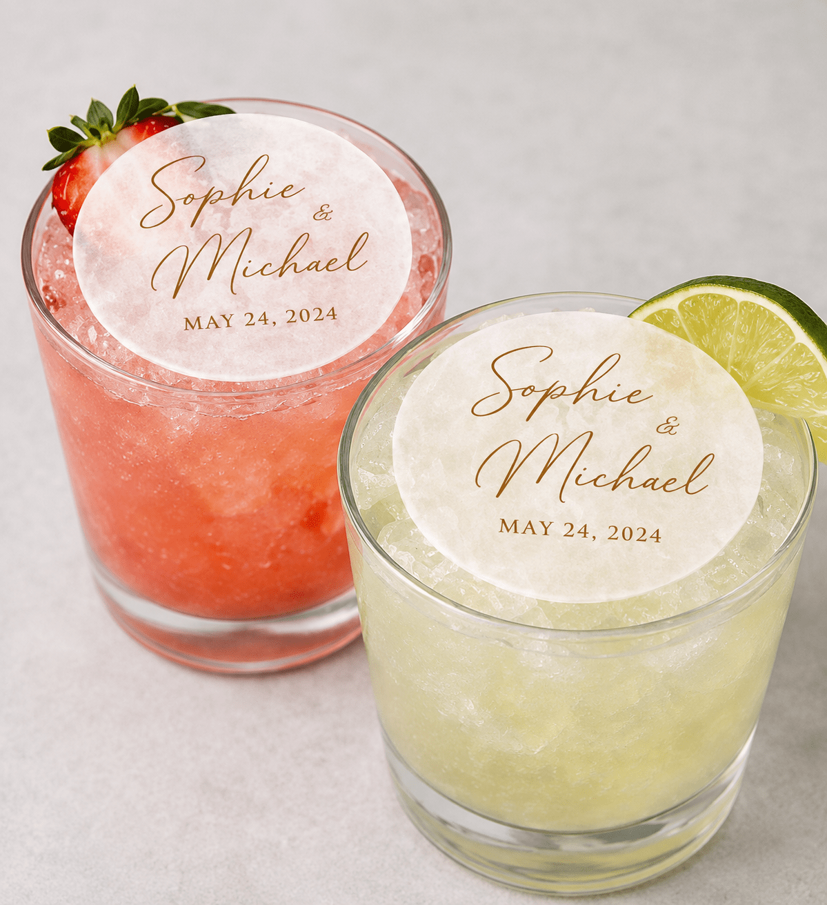 Drink Toppers - Personalised Edible Drink Toppers - The Cake Print Studio