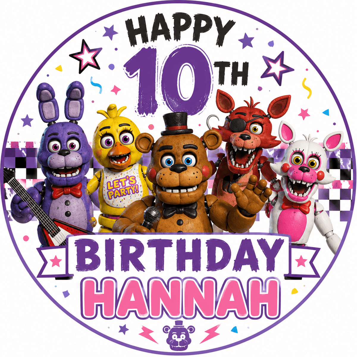 Five Nights at Freddy's Cake Topper – Edible Cake Topper - The Cake Print Studio