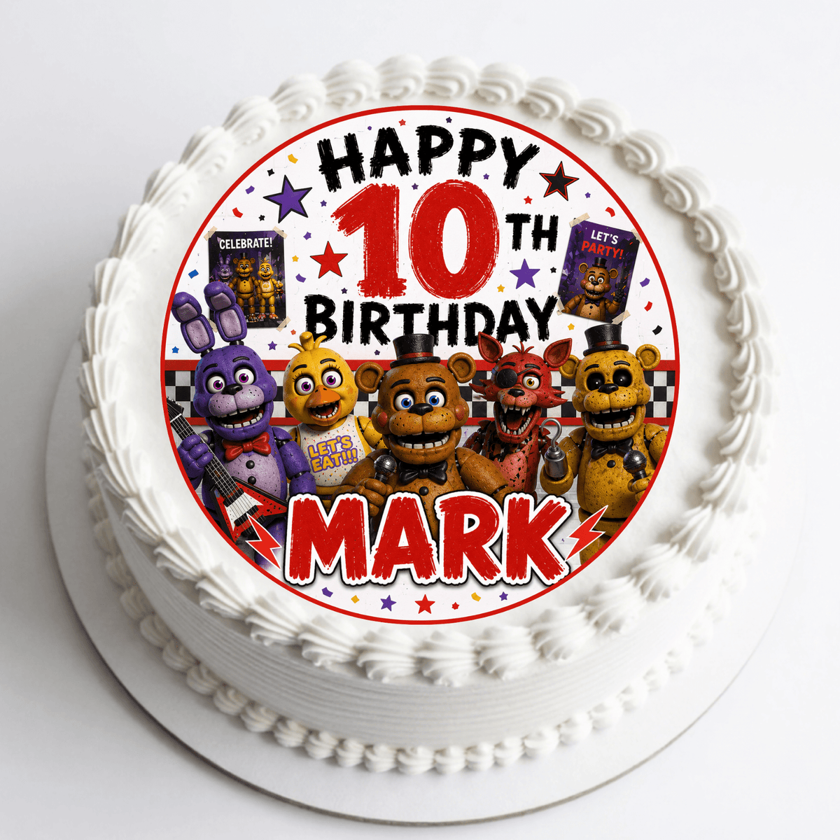 Five Nights at Freddy's Cake Topper – Edible Cake Topper - The Cake Print Studio