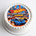 Hot Wheels Personalised Edible Cake Topper - The Cake Print Studio