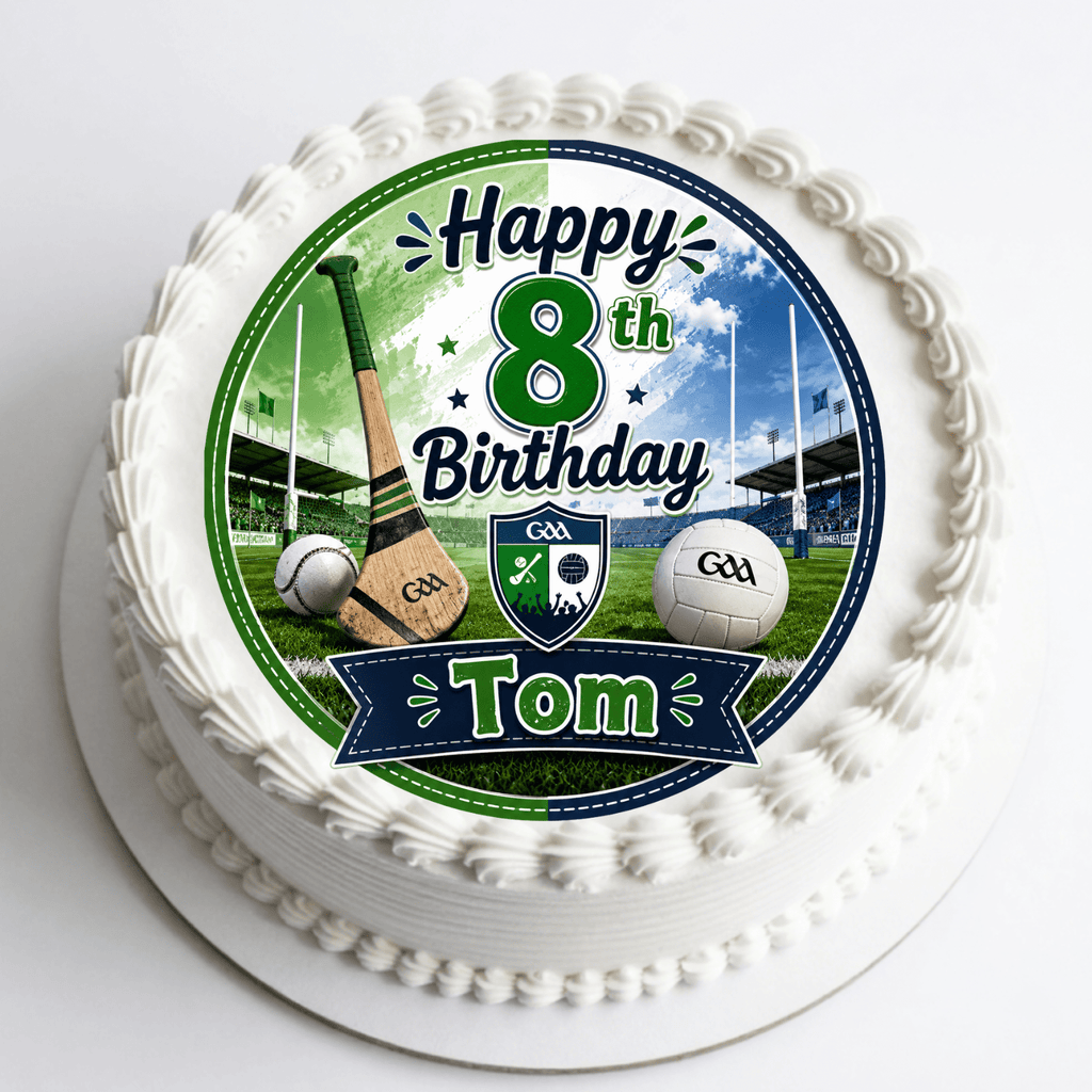 Hurling and Football GAA Cake Topper – Edible Cake Topper - The Cake Print Studio