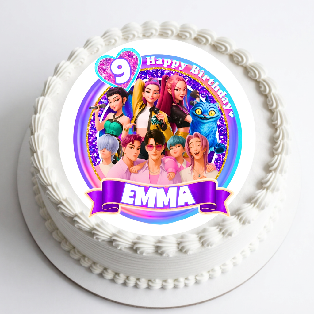 KPOP Demon Hunters Cake Topper – Edible Cake Topper - The Cake Print Studio