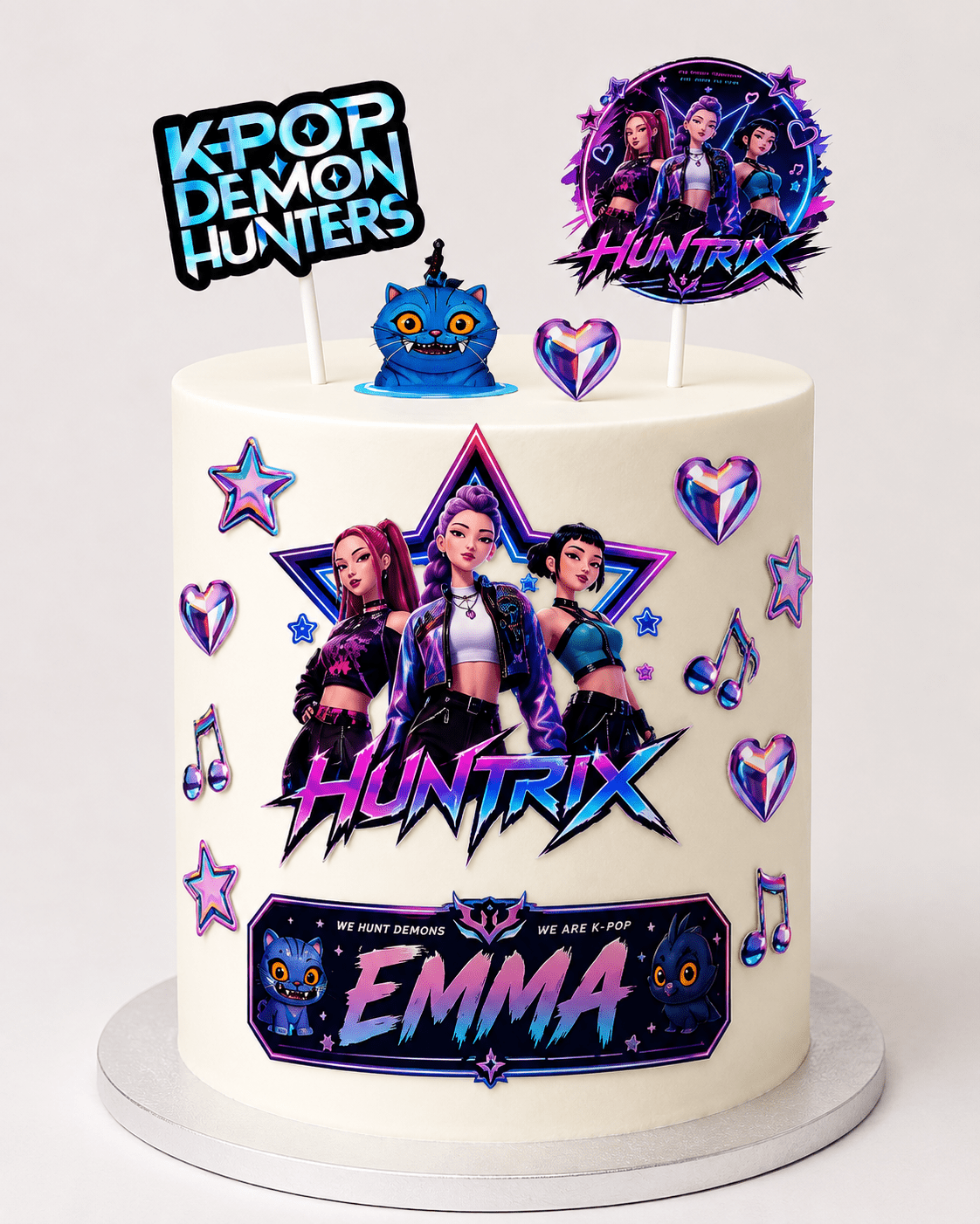 KPOP Demon Hunters Edible Cut-Out Icing Sheet - The Cake Print Studio