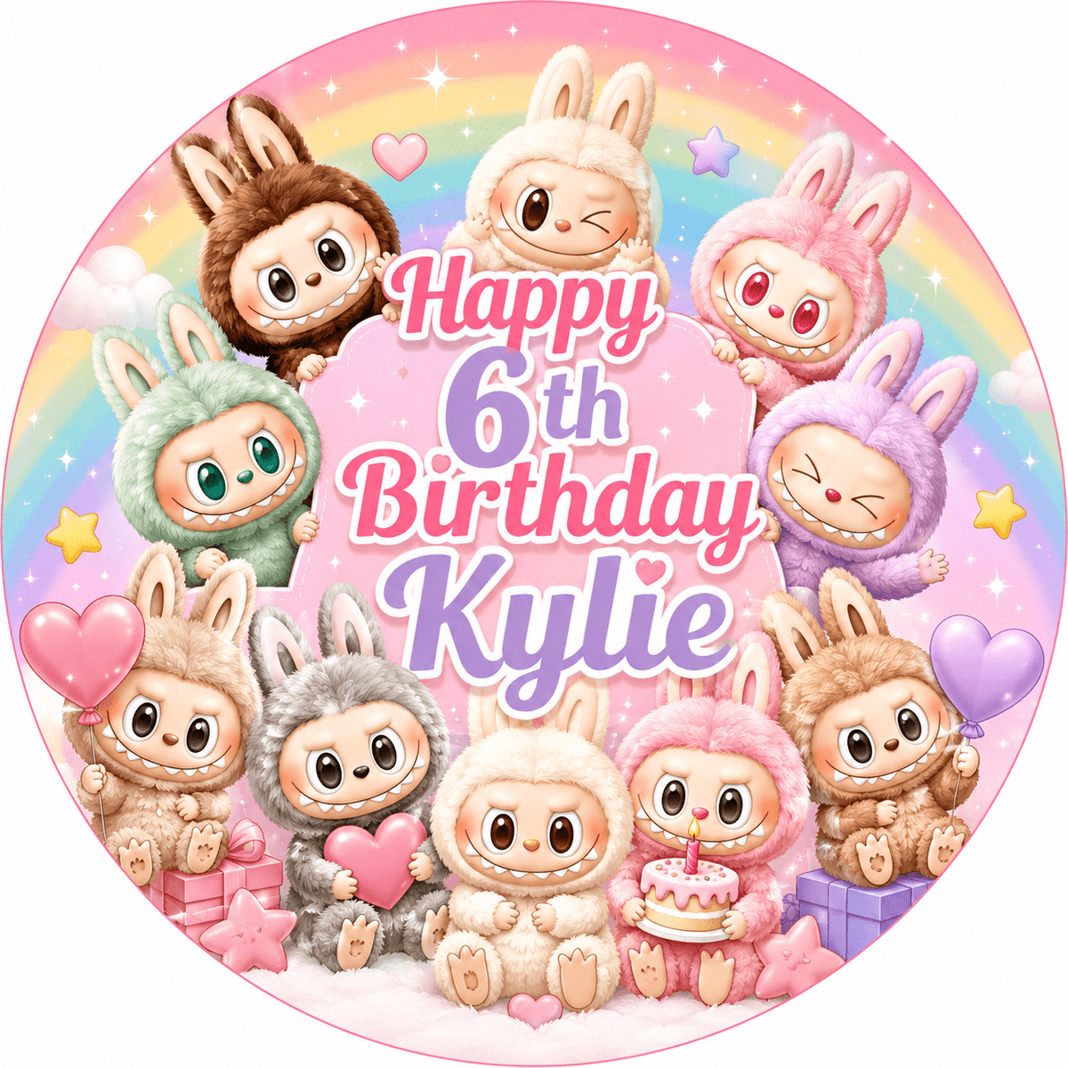 Labubu Cake Topper – Edible Cake Topper - The Cake Print Studio
