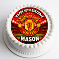 Manchester United Cake Topper – Edible Cake Topper - The Cake Print Studio