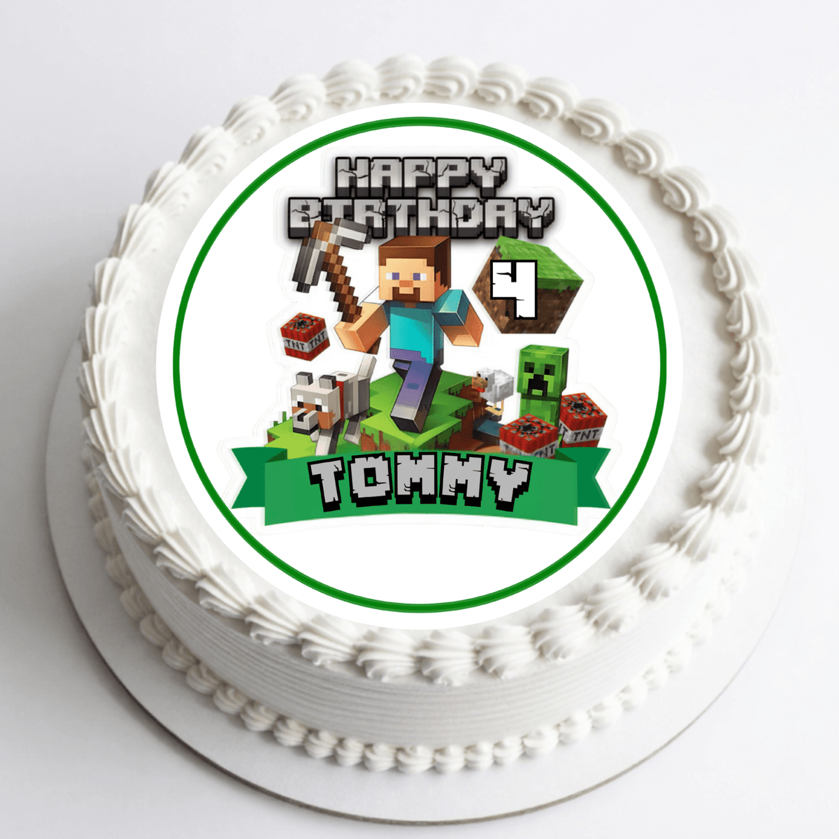 Minecraft Cake Topper – Edible Cake Topper - The Cake Print Studio