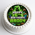 Minecraft Creeper Cake Topper – Edible Cake Topper - The Cake Print Studio