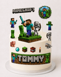 Minecraft Edible Cut-Out Toppers - The Cake Print Studio