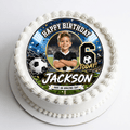 Personalised Football Photo Cake Topper – Edible Cake Topper - The Cake Print Studio