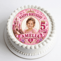 Personalised Princess Photo Cake Topper – Edible Cake Topper - The Cake Print Studio