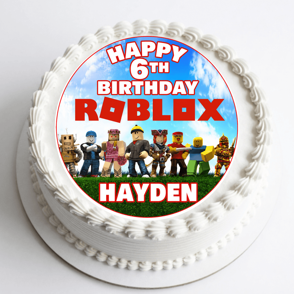 Roblox Cake Topper – Edible Cake Topper - The Cake Print Studio