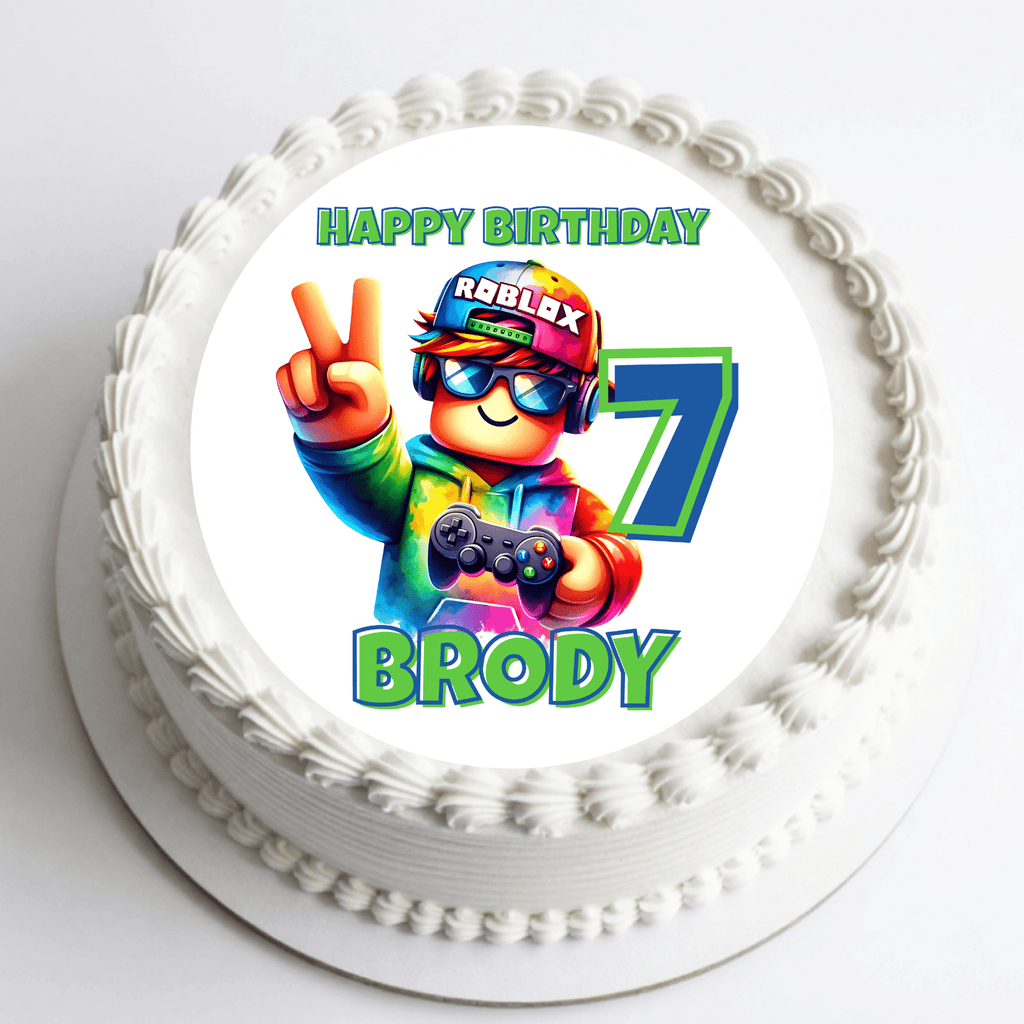 Roblox Cake Topper – Edible Cake Topper - The Cake Print Studio