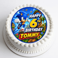 Sonic The Hedgehog Cake Topper – Edible Cake Topper - The Cake Print Studio