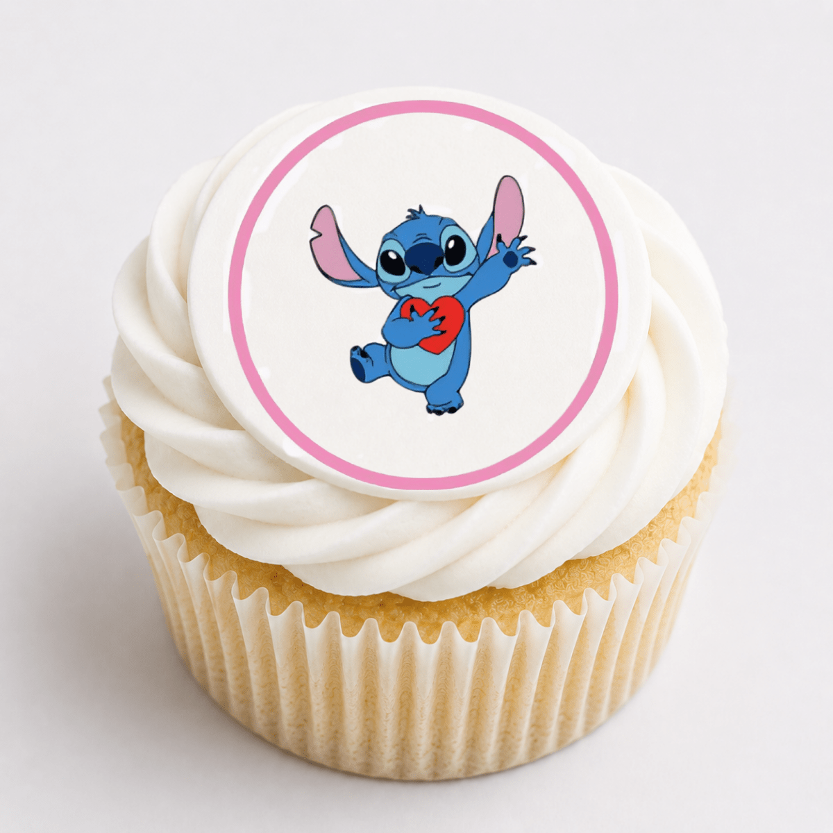 Stitch and Angel Cupcake Toppers - Edible Cupcake Toppers - The Cake Print Studio