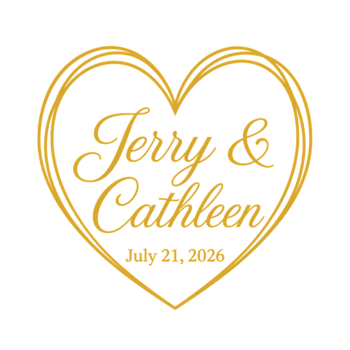 Wedding Cupcake Toppers – Gold Edible Cupcake Toppers - The Cake Print Studio