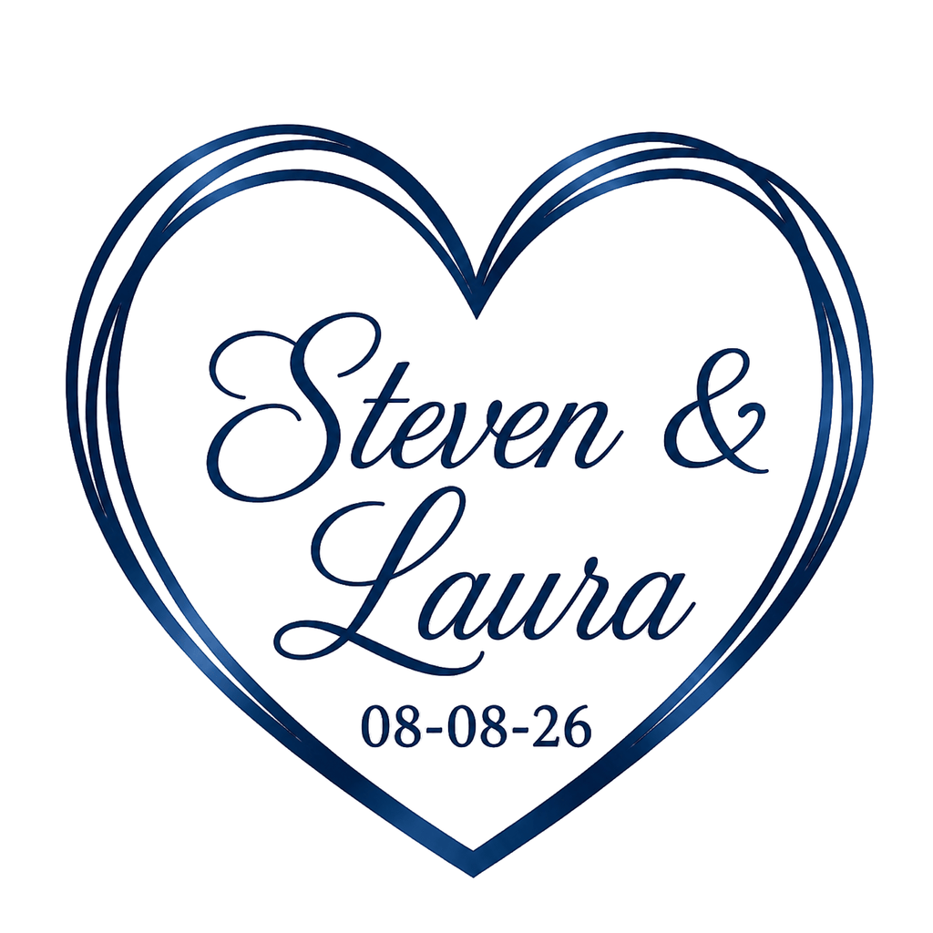 Wedding Cupcake Toppers – Navy Blue Edible Cupcake Toppers - The Cake Print Studio